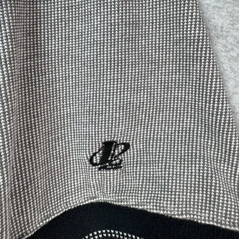 VTG 90s NFL Saints Polo Shirt L New Orleans Logo Athletic Black Gray Reebok - Picture 6 of 7